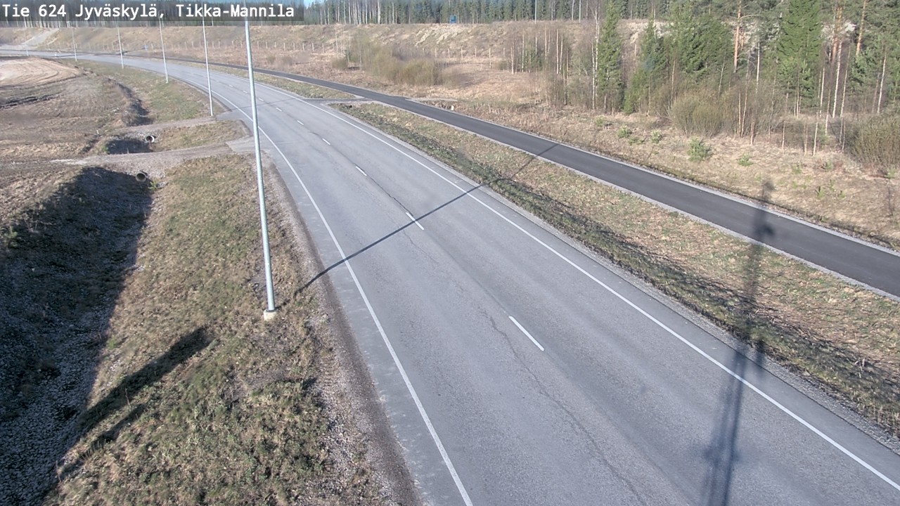 Kelikamerat Kuva Tie 624 Jyväskylä, Tikka-Mannila, Jyväskylä, Keski-Suomi