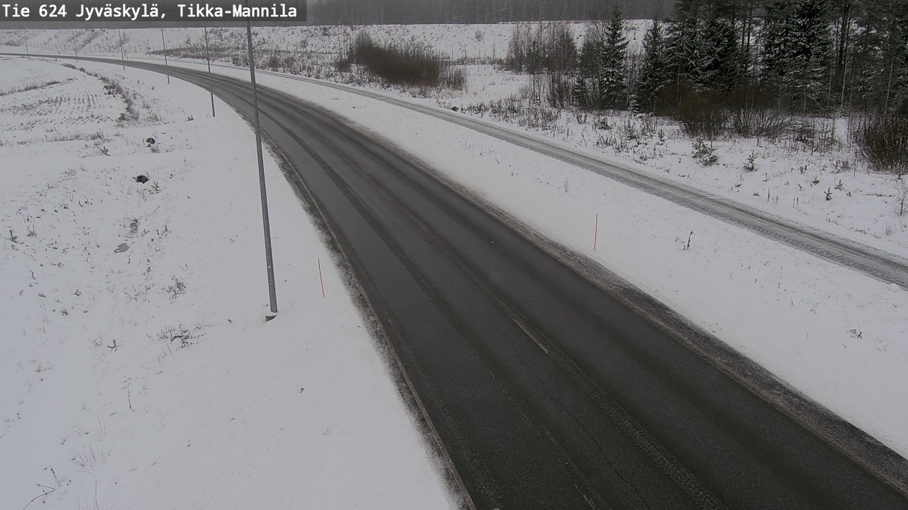 Weather Camera Image Väg 624 Jyväskylä, Tikka-Mannila, Jyväskylä, Keski-Suomi