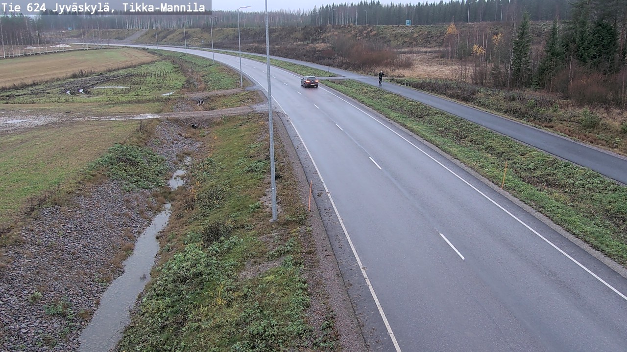 Kelikamerat Kuva Tie 624 Jyväskylä, Tikka-Mannila, Jyväskylä, Keski-Suomi