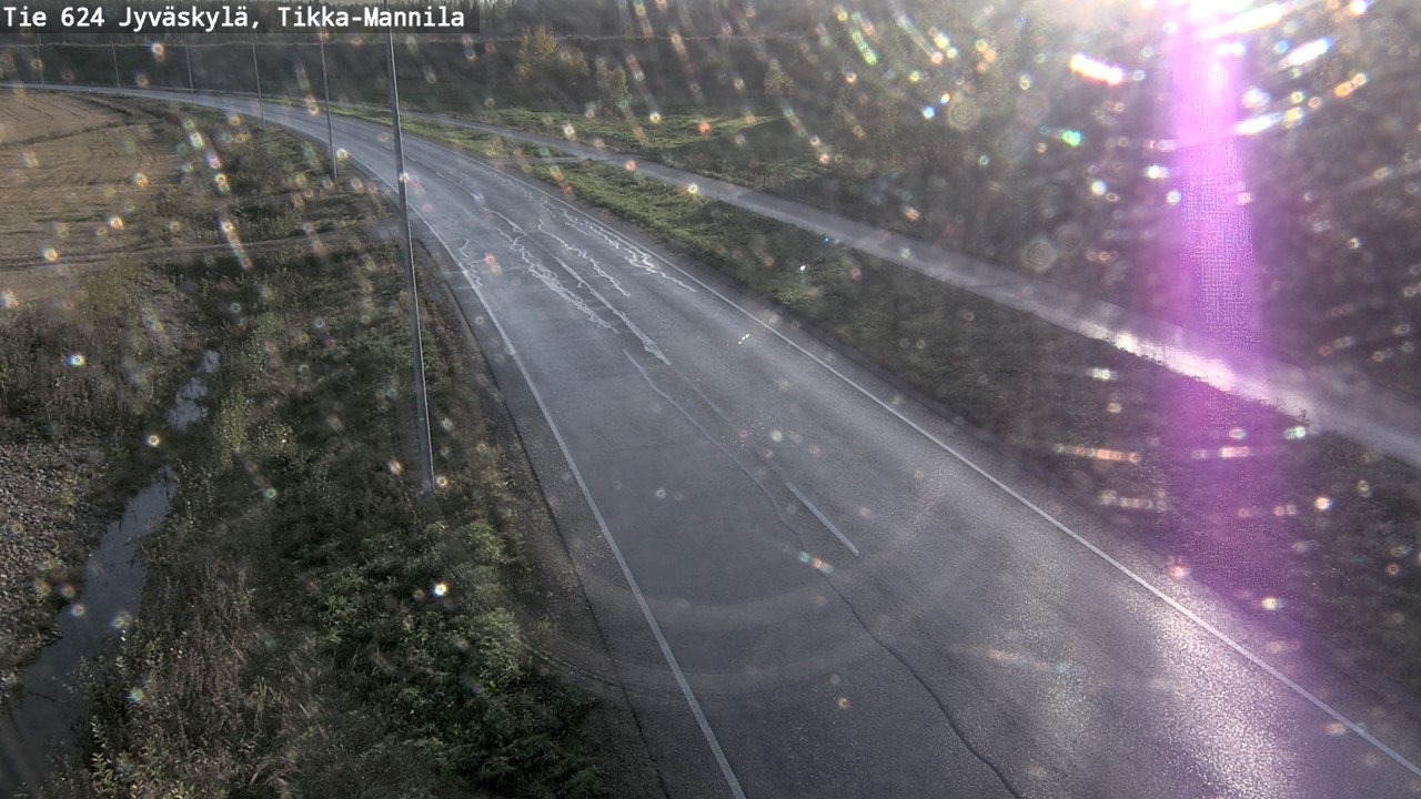 Weather Camera Image Road 624 Jyväskylä, Tikka-Mannila, Jyväskylä, Keski-Suomi