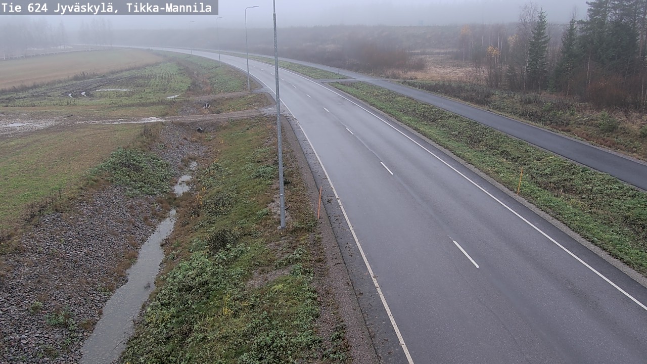 Kelikamerat Kuva Tie 624 Jyväskylä, Tikka-Mannila, Jyväskylä, Keski-Suomi