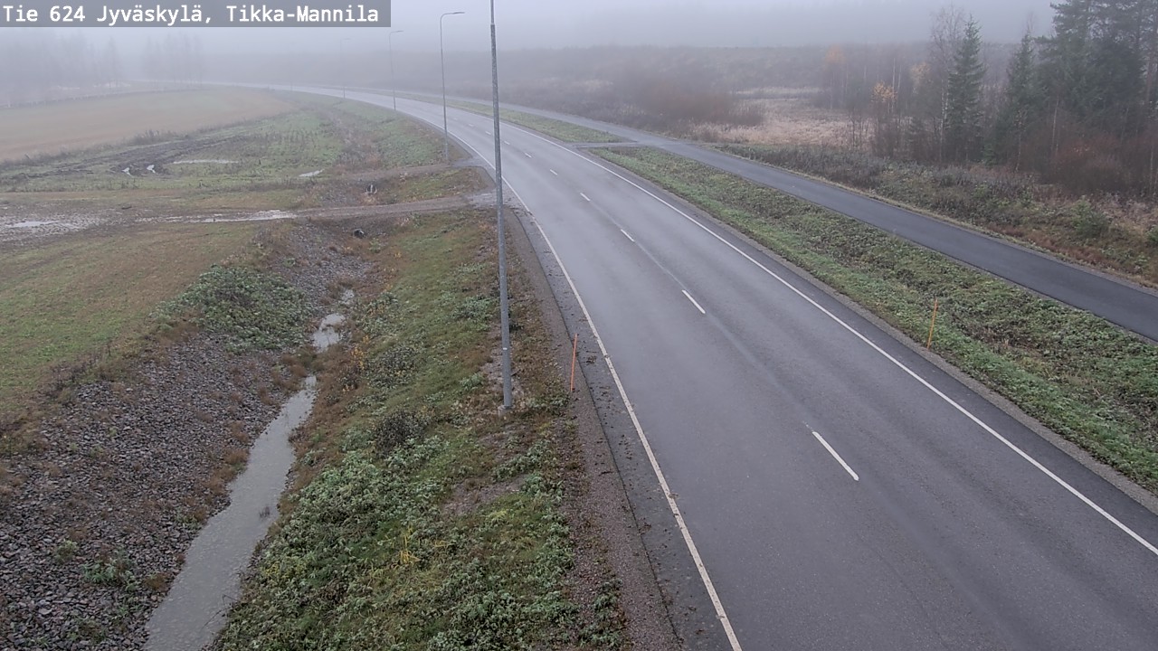Kelikamerat Kuva Tie 624 Jyväskylä, Tikka-Mannila, Jyväskylä, Keski-Suomi