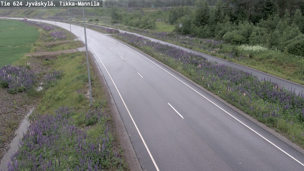Weather Camera Image Väg 624 Jyväskylä, Tikka-Mannila, Jyväskylä, Keski-Suomi