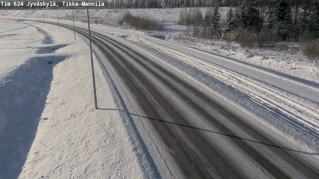 Weather Camera Image Road 624 Jyväskylä, Tikka-Mannila, Jyväskylä, Keski-Suomi