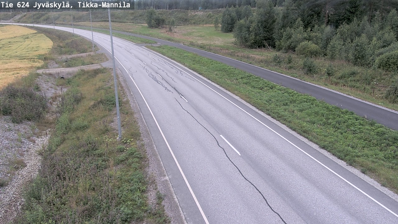Weather Camera Image Road 624 Jyväskylä, Tikka-Mannila, Jyväskylä, Keski-Suomi