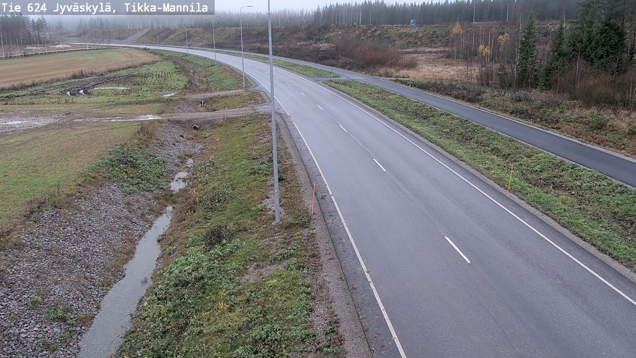 Kelikamerat Kuva Tie 624 Jyväskylä, Tikka-Mannila, Jyväskylä, Keski-Suomi