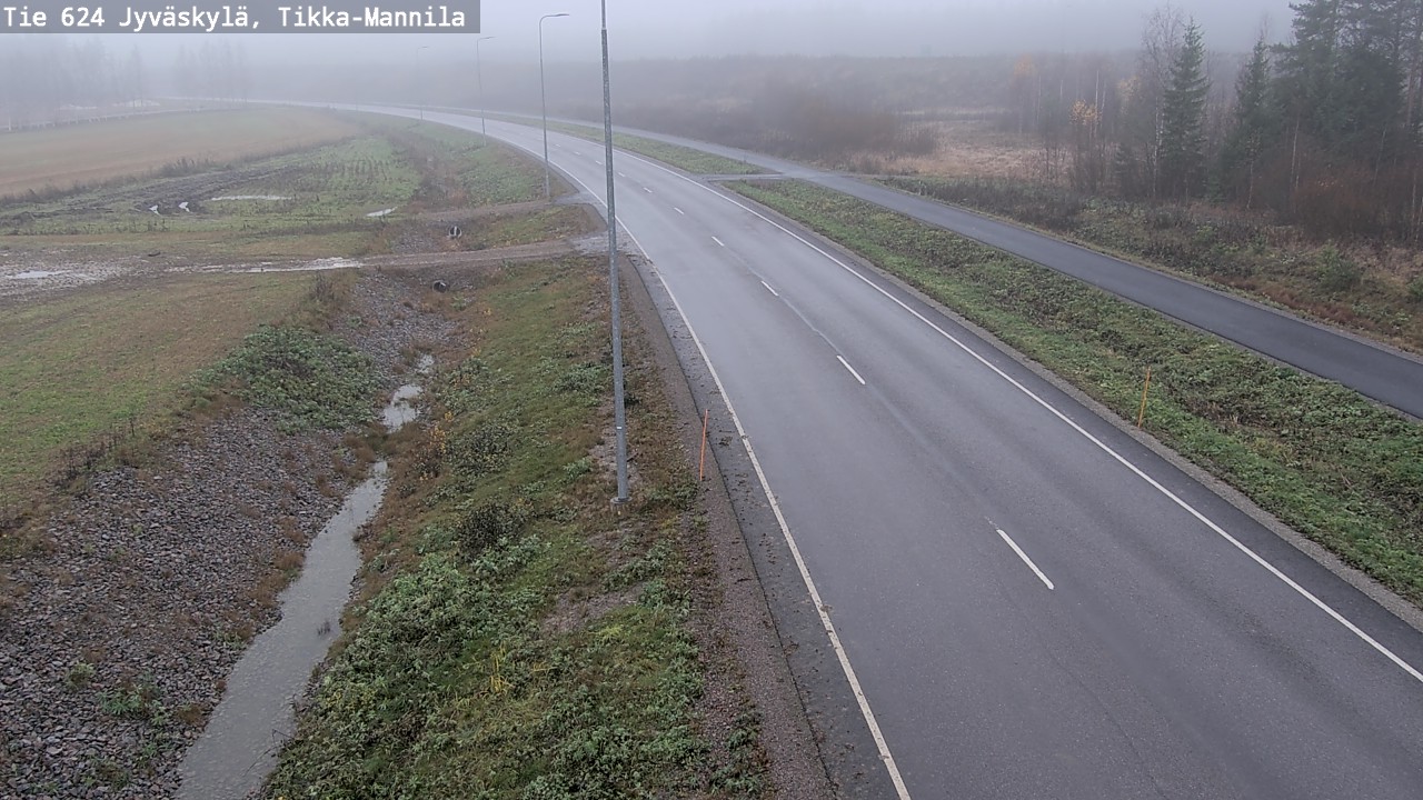 Kelikamerat Kuva Tie 624 Jyväskylä, Tikka-Mannila, Jyväskylä, Keski-Suomi