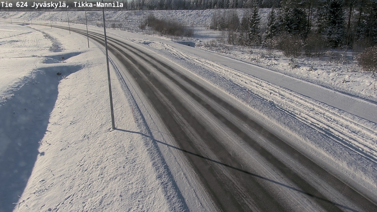 Weather Camera Image Road 624 Jyväskylä, Tikka-Mannila, Jyväskylä, Keski-Suomi