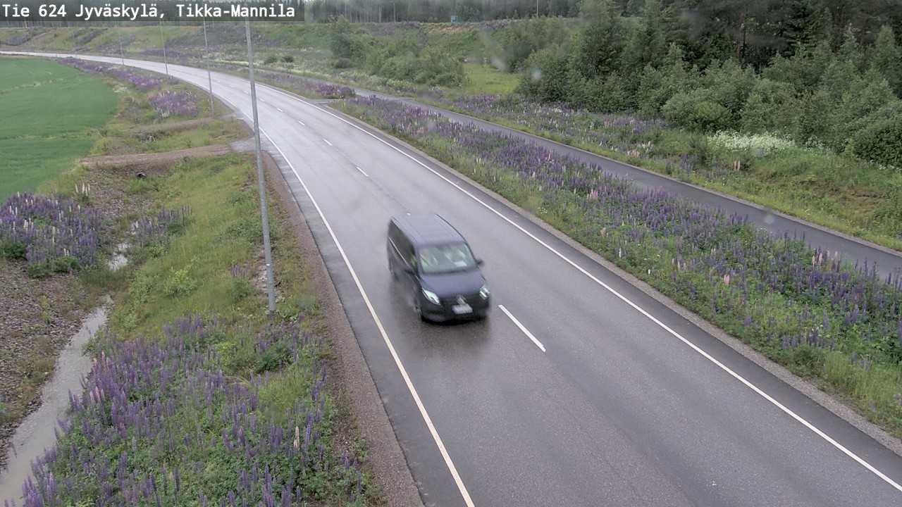 Weather Camera Image Väg 624 Jyväskylä, Tikka-Mannila, Jyväskylä, Keski-Suomi