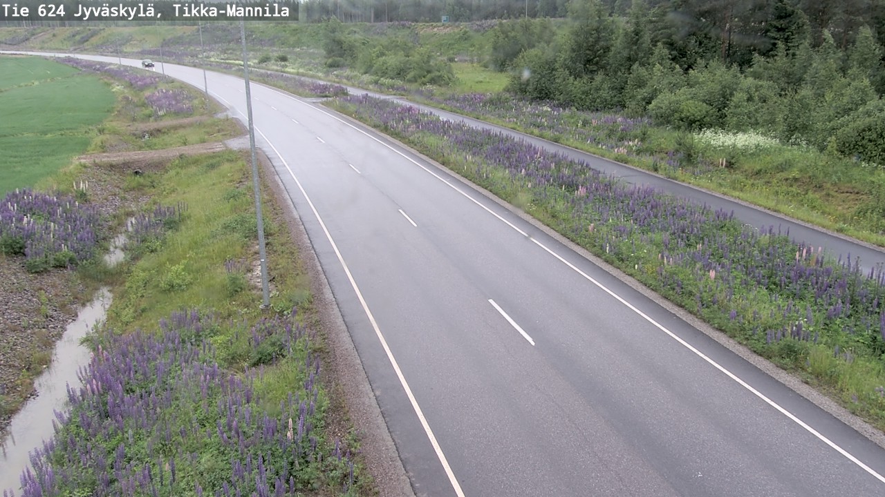 Weather Camera Image Väg 624 Jyväskylä, Tikka-Mannila, Jyväskylä, Keski-Suomi