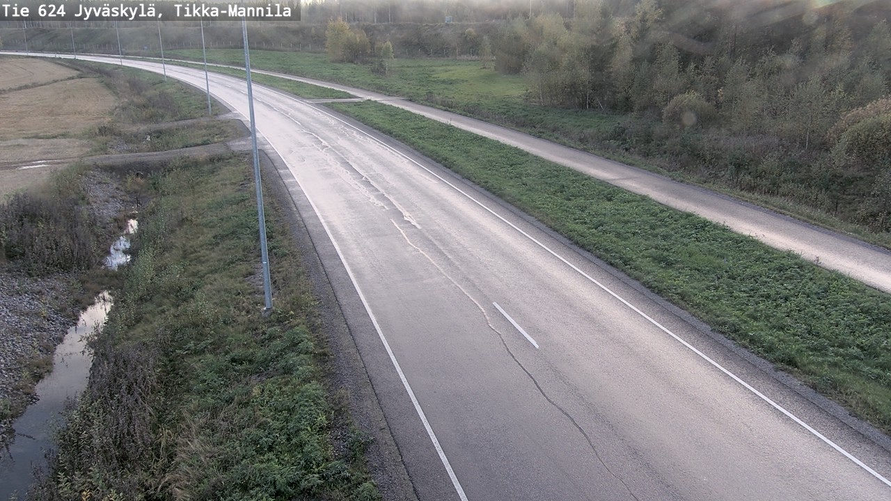 Weather Camera Image Road 624 Jyväskylä, Tikka-Mannila, Jyväskylä, Keski-Suomi