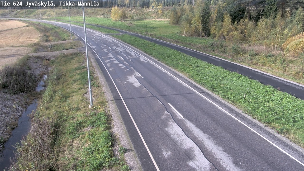 Weather Camera Image Väg 624 Jyväskylä, Tikka-Mannila, Jyväskylä, Keski-Suomi