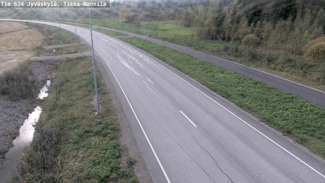 Weather Camera Image Väg 624 Jyväskylä, Tikka-Mannila, Jyväskylä, Keski-Suomi