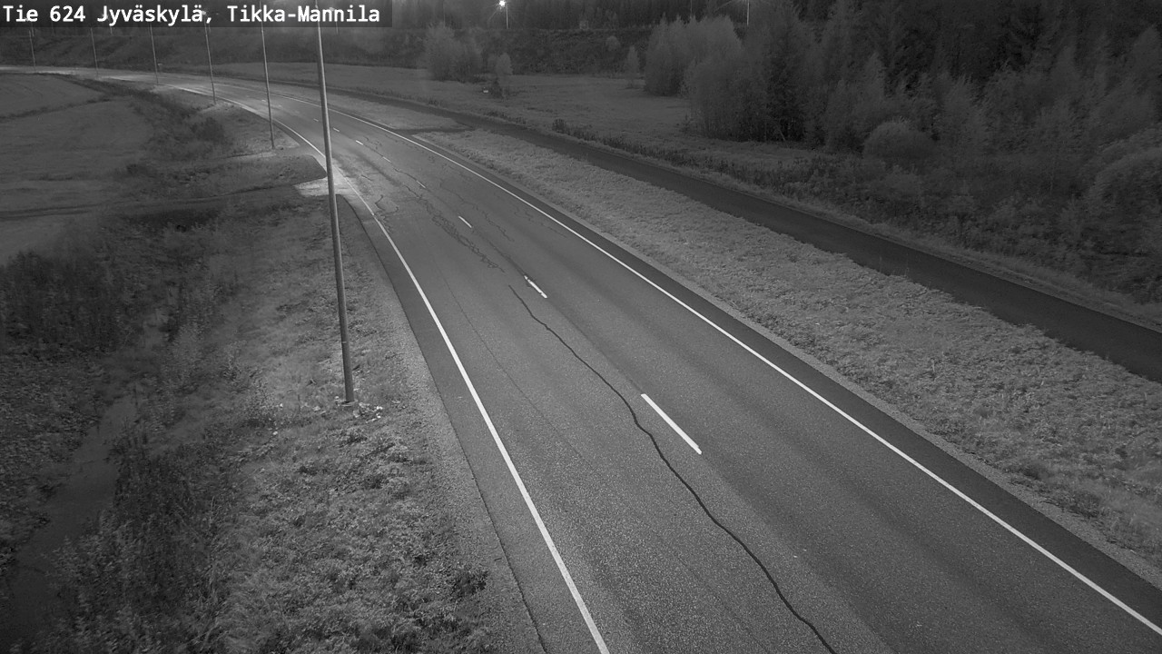 Weather Camera Image Road 624 Jyväskylä, Tikka-Mannila, Jyväskylä, Keski-Suomi