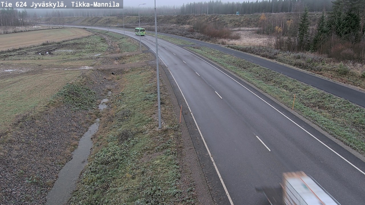Kelikamerat Kuva Tie 624 Jyväskylä, Tikka-Mannila, Jyväskylä, Keski-Suomi