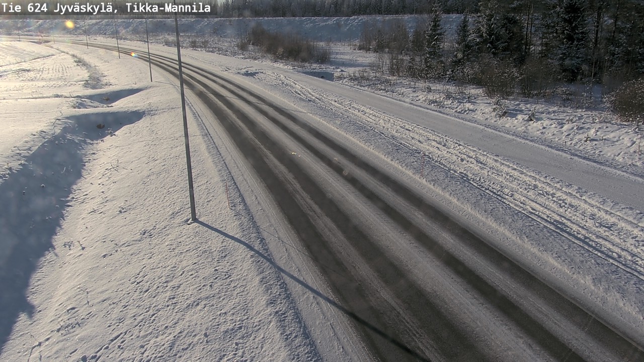 Weather Camera Image Road 624 Jyväskylä, Tikka-Mannila, Jyväskylä, Keski-Suomi