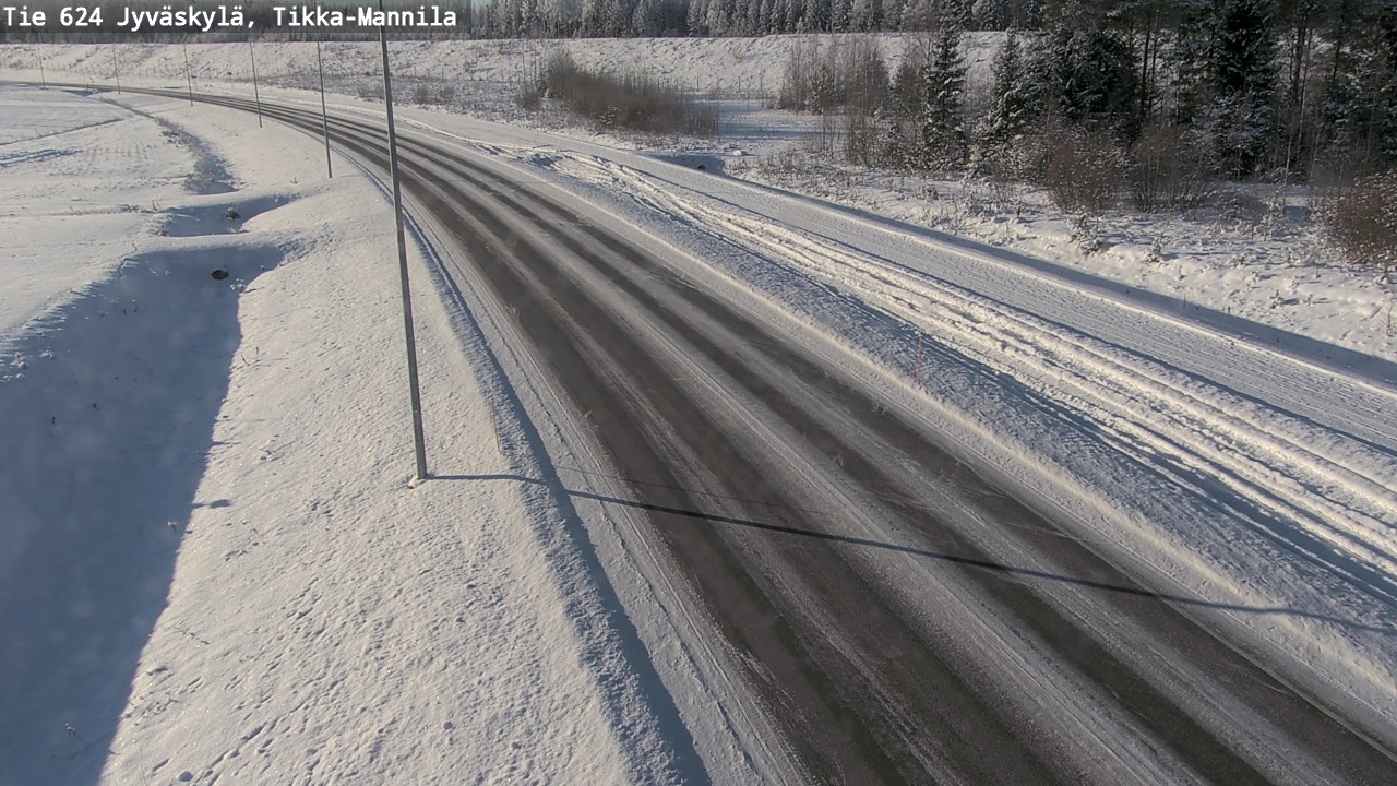 Weather Camera Image Road 624 Jyväskylä, Tikka-Mannila, Jyväskylä, Keski-Suomi