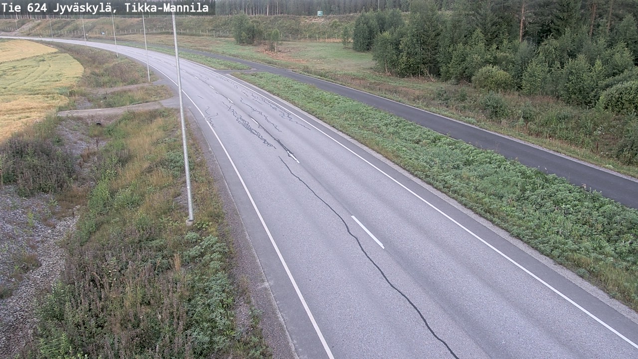 Kelikamerat Kuva Tie 624 Jyväskylä, Tikka-Mannila, Jyväskylä, Keski-Suomi