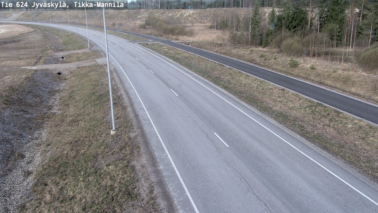 Kelikamerat Kuva Tie 624 Jyväskylä, Tikka-Mannila, Jyväskylä, Keski-Suomi