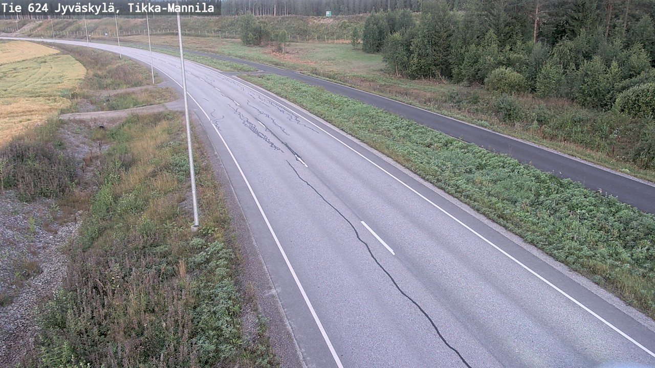Kelikamerat Kuva Tie 624 Jyväskylä, Tikka-Mannila, Jyväskylä, Keski-Suomi