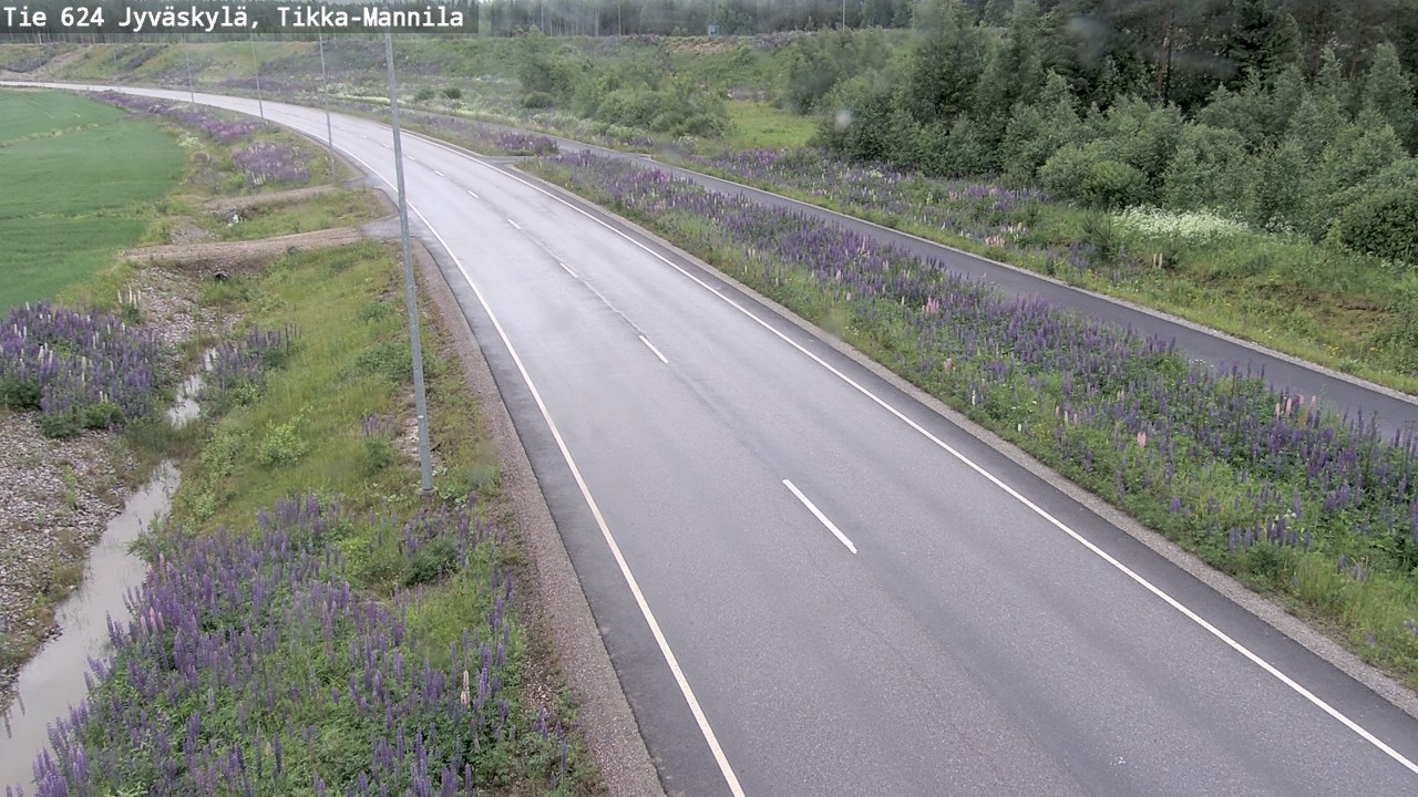 Weather Camera Image Väg 624 Jyväskylä, Tikka-Mannila, Jyväskylä, Keski-Suomi
