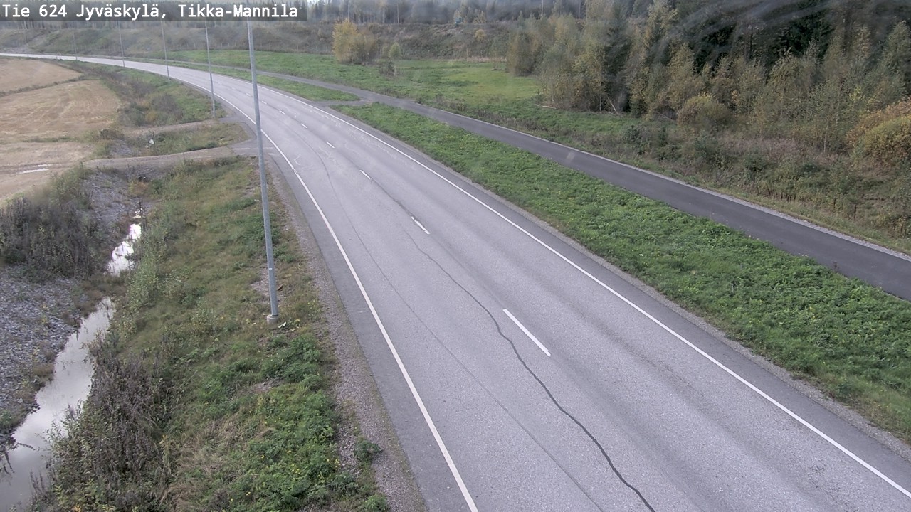 Weather Camera Image Väg 624 Jyväskylä, Tikka-Mannila, Jyväskylä, Keski-Suomi