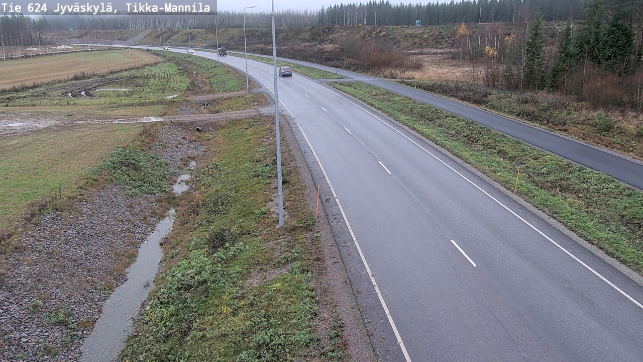 Kelikamerat Kuva Tie 624 Jyväskylä, Tikka-Mannila, Jyväskylä, Keski-Suomi