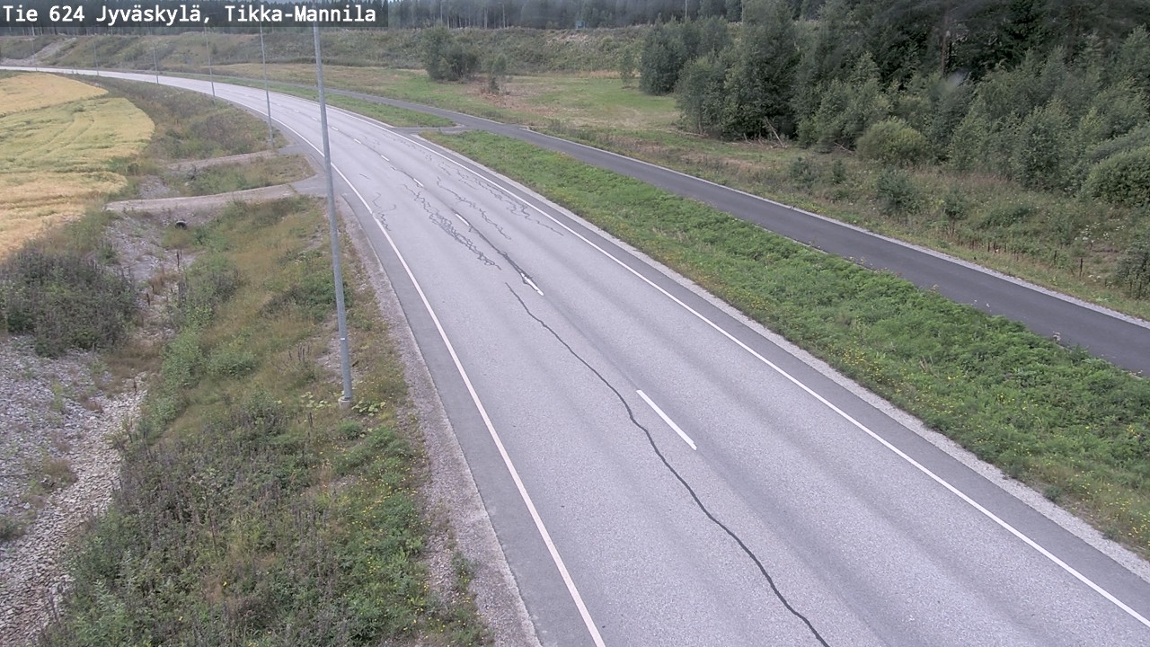 Weather Camera Image Road 624 Jyväskylä, Tikka-Mannila, Jyväskylä, Keski-Suomi