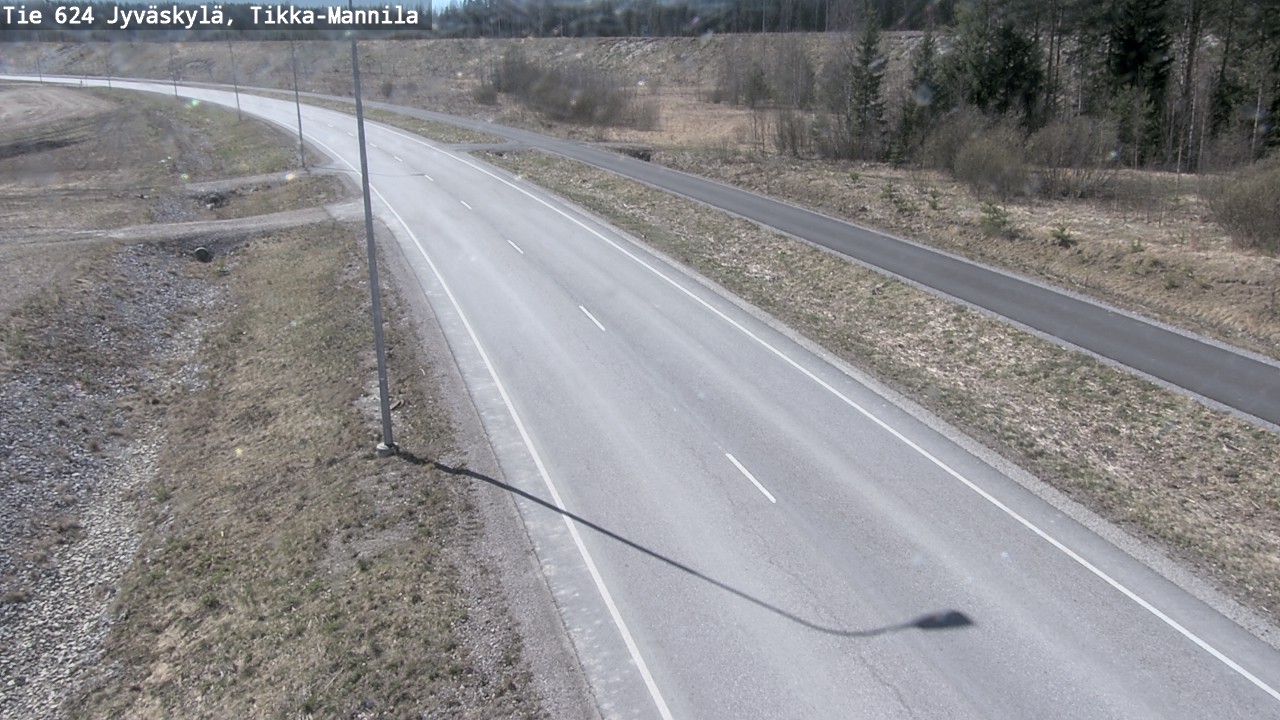 Weather Camera Image Road 624 Jyväskylä, Tikka-Mannila, Jyväskylä, Keski-Suomi