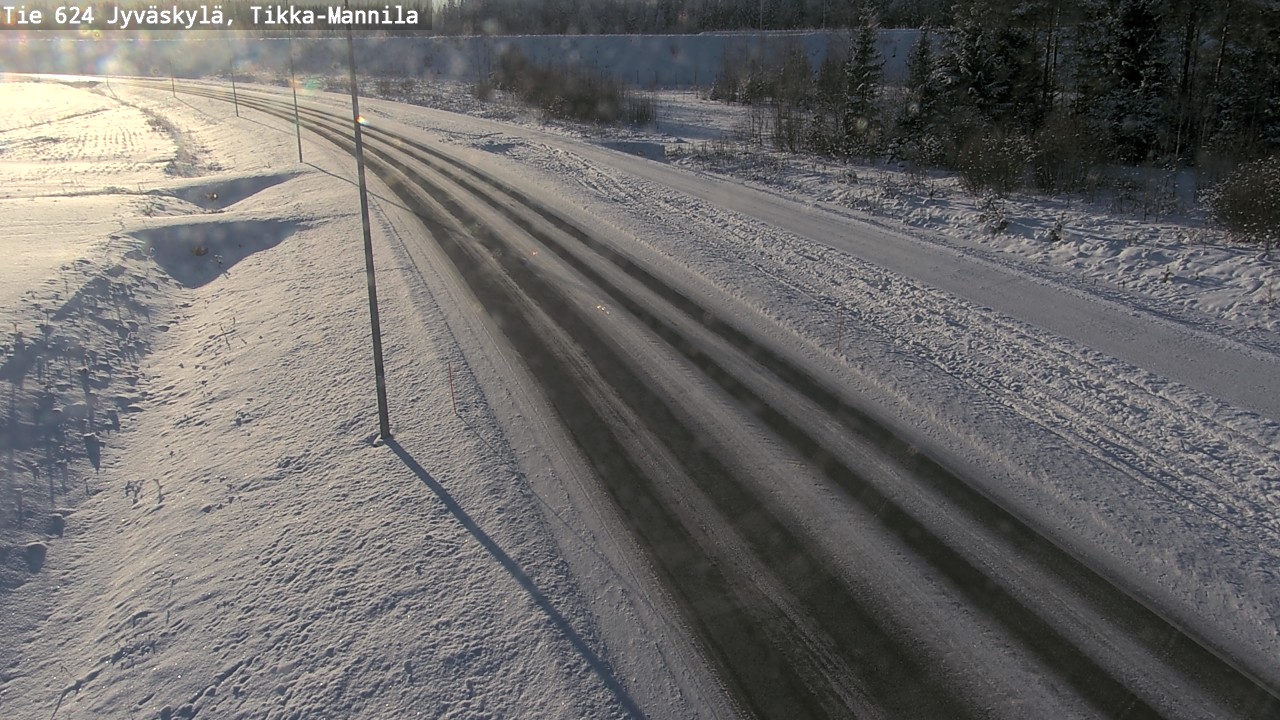 Weather Camera Image Road 624 Jyväskylä, Tikka-Mannila, Jyväskylä, Keski-Suomi