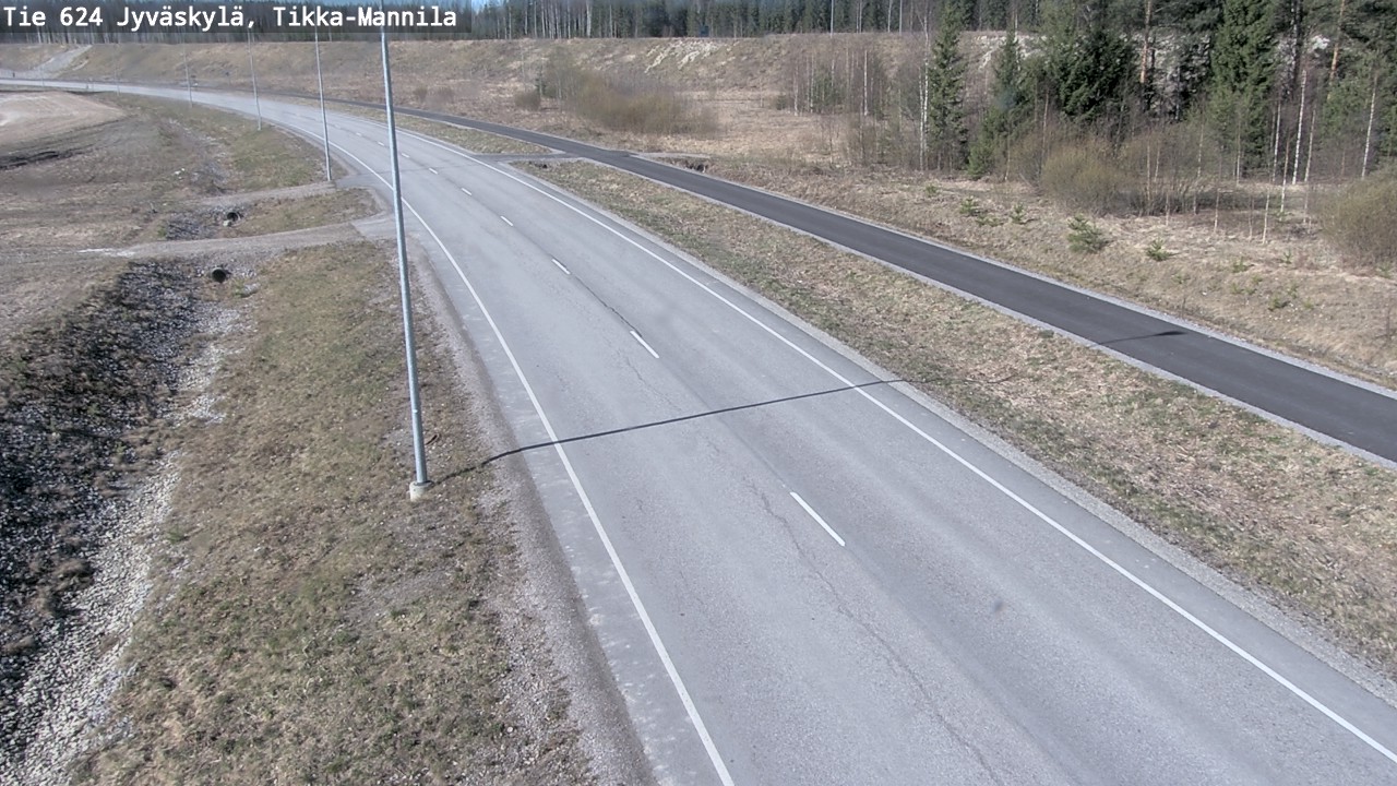 Weather Camera Image Road 624 Jyväskylä, Tikka-Mannila, Jyväskylä, Keski-Suomi