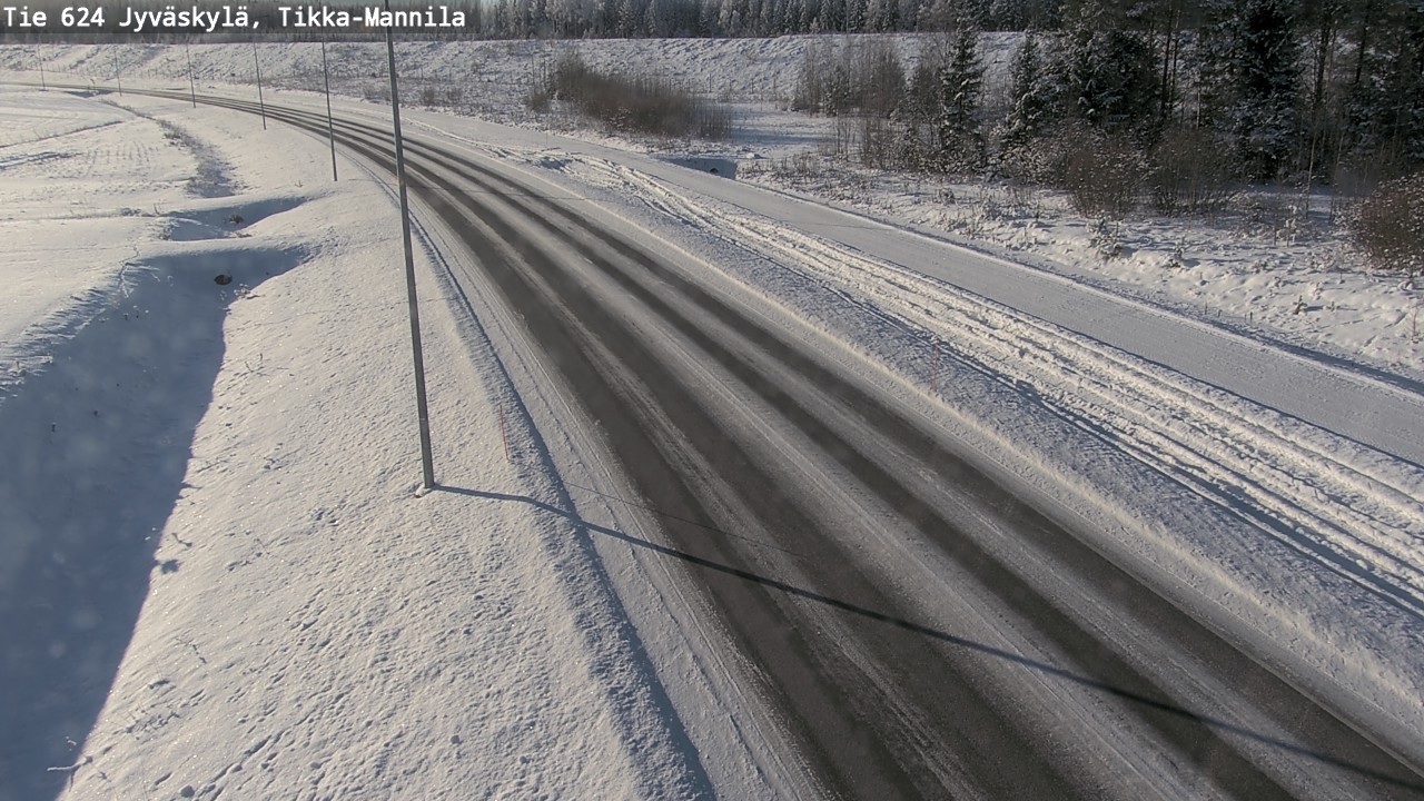 Weather Camera Image Road 624 Jyväskylä, Tikka-Mannila, Jyväskylä, Keski-Suomi