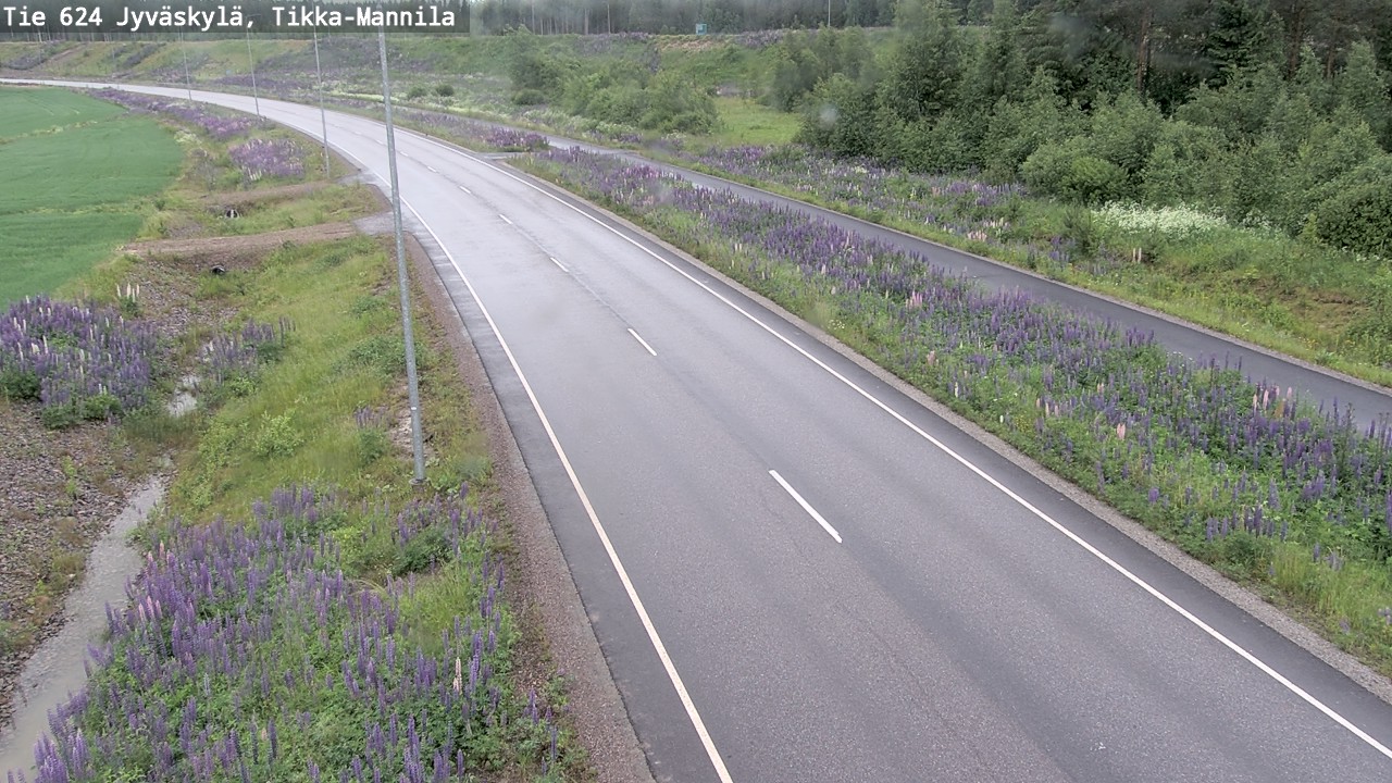 Weather Camera Image Väg 624 Jyväskylä, Tikka-Mannila, Jyväskylä, Keski-Suomi