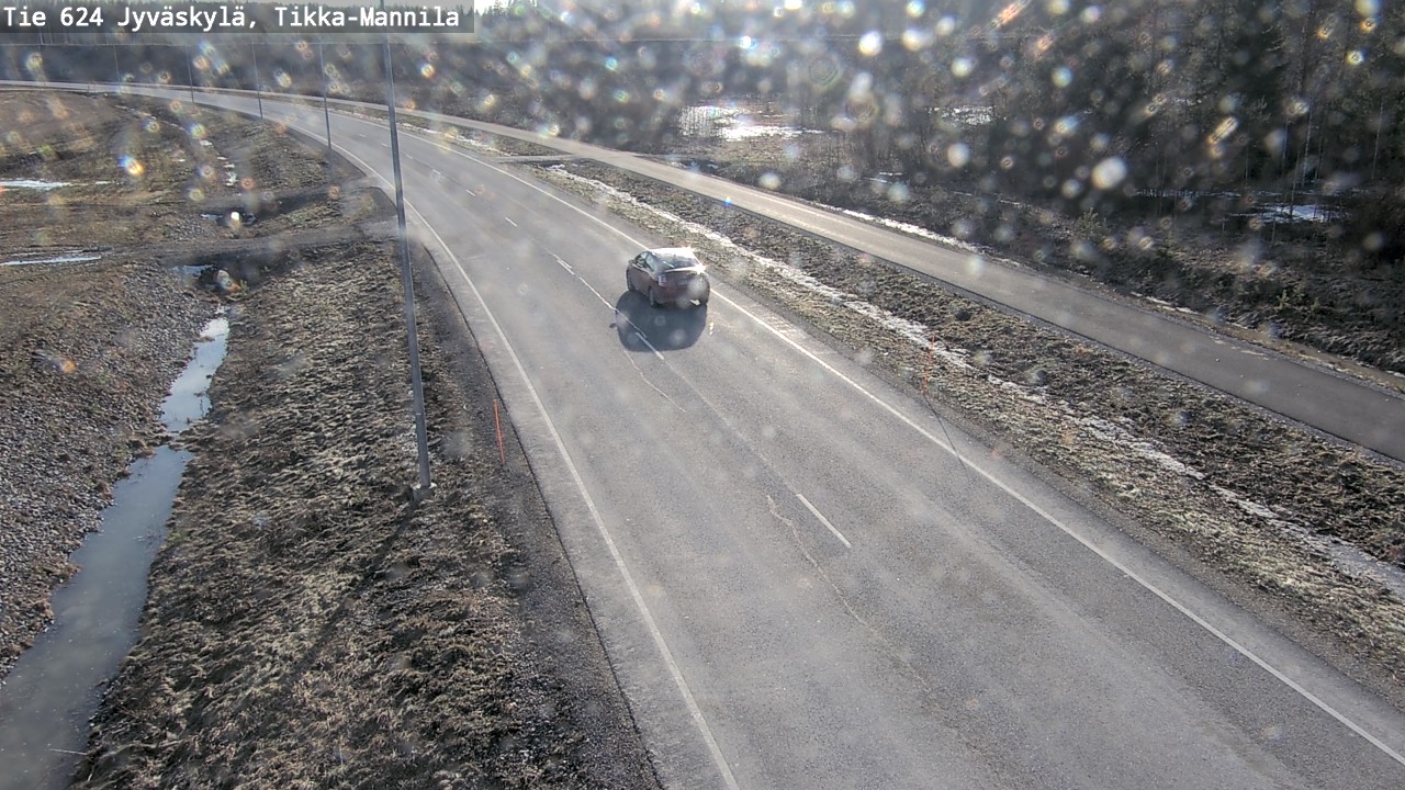 Weather Camera Image Väg 624 Jyväskylä, Tikka-Mannila, Jyväskylä, Keski-Suomi