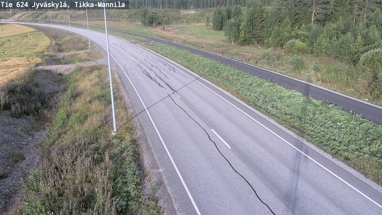 Kelikamerat Kuva Tie 624 Jyväskylä, Tikka-Mannila, Jyväskylä, Keski-Suomi