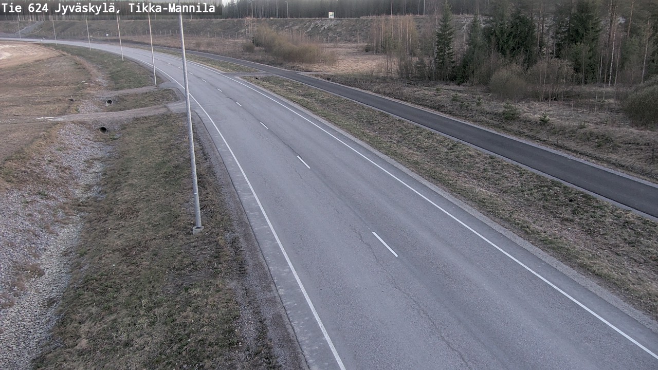 Weather Camera Image Road 624 Jyväskylä, Tikka-Mannila, Jyväskylä, Keski-Suomi