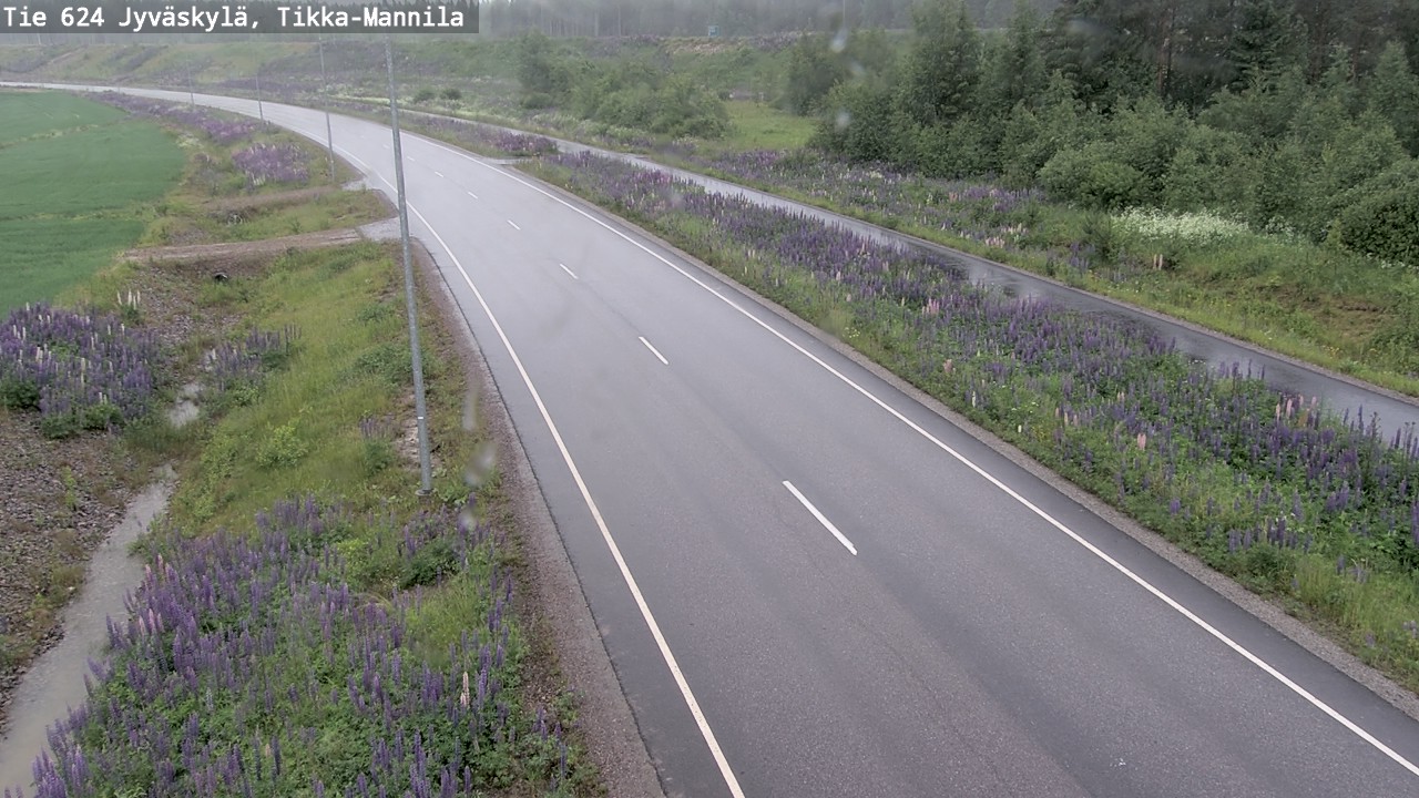 Weather Camera Image Väg 624 Jyväskylä, Tikka-Mannila, Jyväskylä, Keski-Suomi