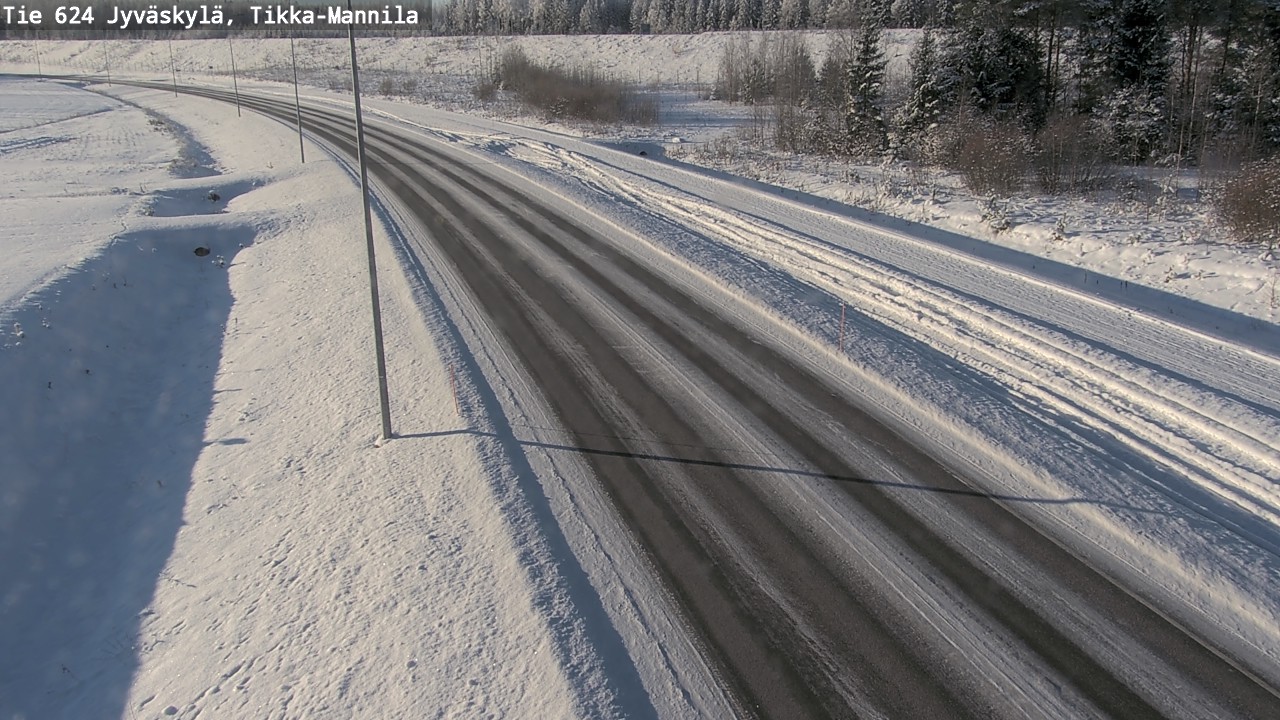Weather Camera Image Road 624 Jyväskylä, Tikka-Mannila, Jyväskylä, Keski-Suomi