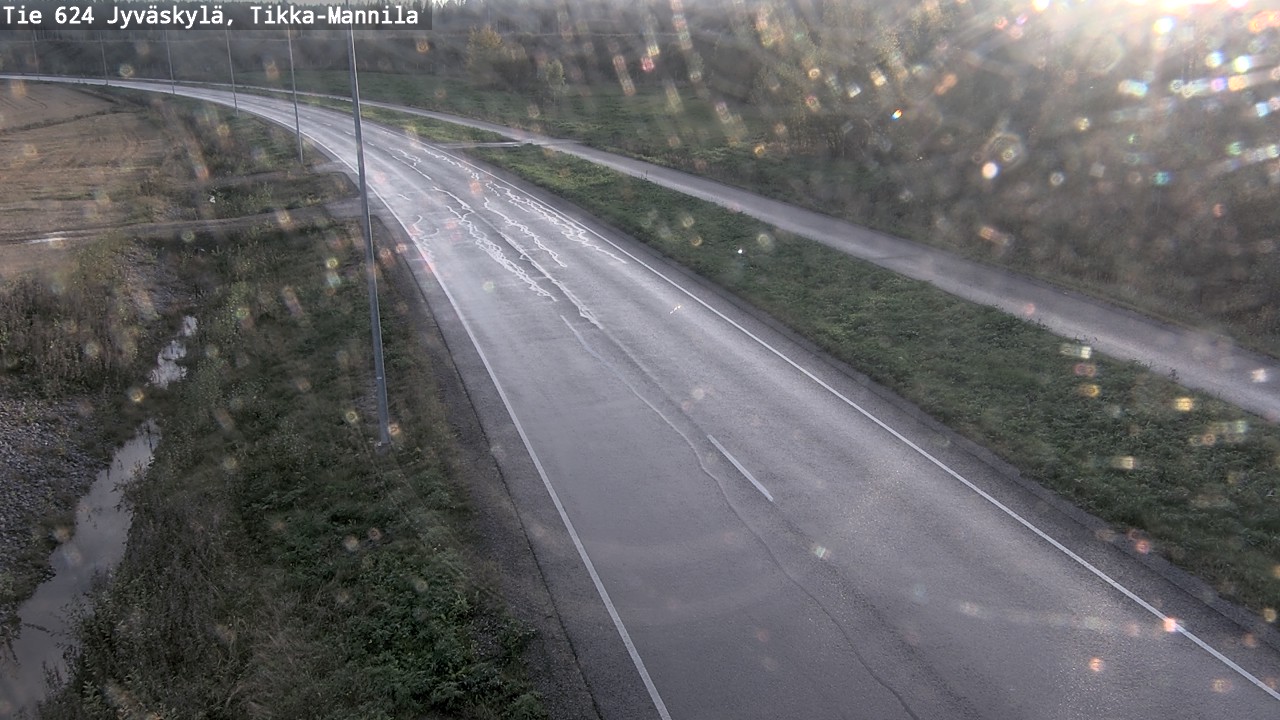 Weather Camera Image Road 624 Jyväskylä, Tikka-Mannila, Jyväskylä, Keski-Suomi