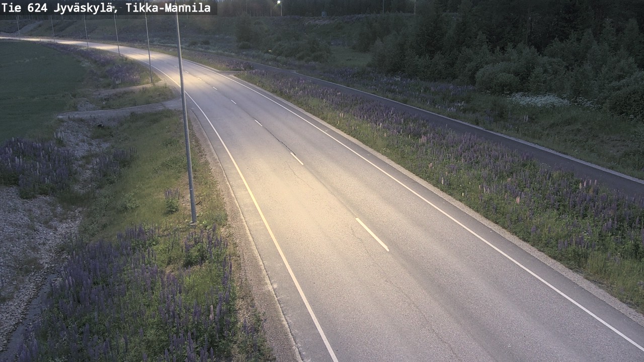 Kelikamerat Kuva Tie 624 Jyväskylä, Tikka-Mannila, Jyväskylä, Keski-Suomi