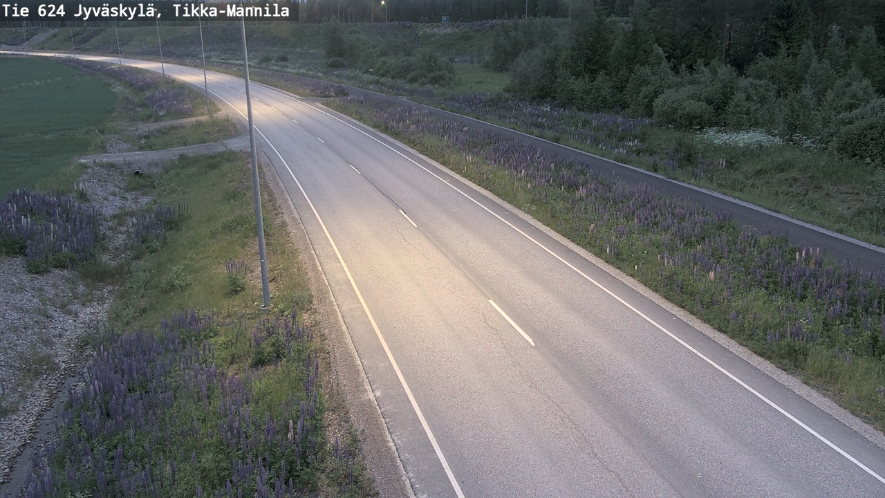 Kelikamerat Kuva Tie 624 Jyväskylä, Tikka-Mannila, Jyväskylä, Keski-Suomi