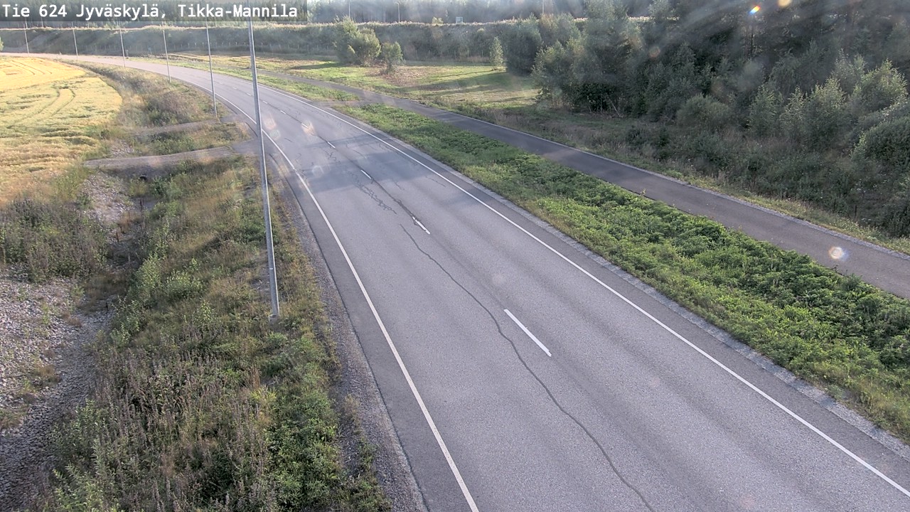 Kelikamerat Kuva Tie 624 Jyväskylä, Tikka-Mannila, Jyväskylä, Keski-Suomi