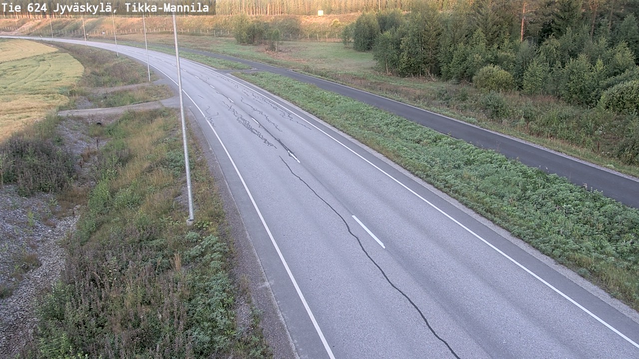 Kelikamerat Kuva Tie 624 Jyväskylä, Tikka-Mannila, Jyväskylä, Keski-Suomi