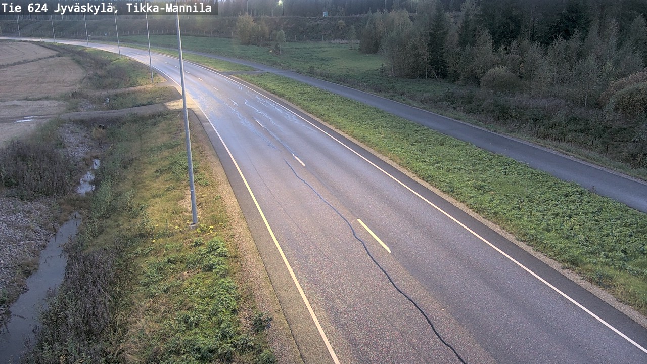 Weather Camera Image Road 624 Jyväskylä, Tikka-Mannila, Jyväskylä, Keski-Suomi