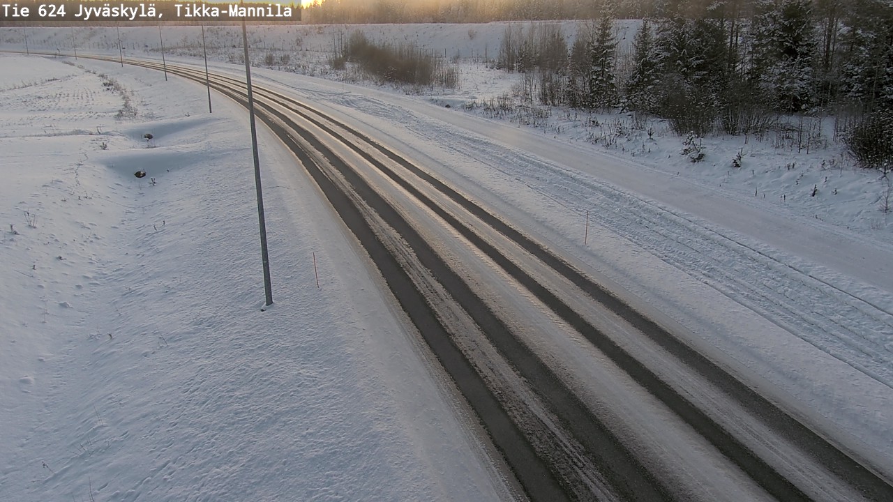 Weather Camera Image Road 624 Jyväskylä, Tikka-Mannila, Jyväskylä, Keski-Suomi