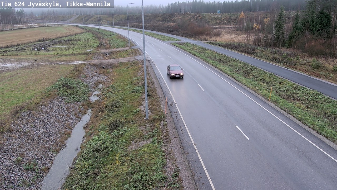 Kelikamerat Kuva Tie 624 Jyväskylä, Tikka-Mannila, Jyväskylä, Keski-Suomi