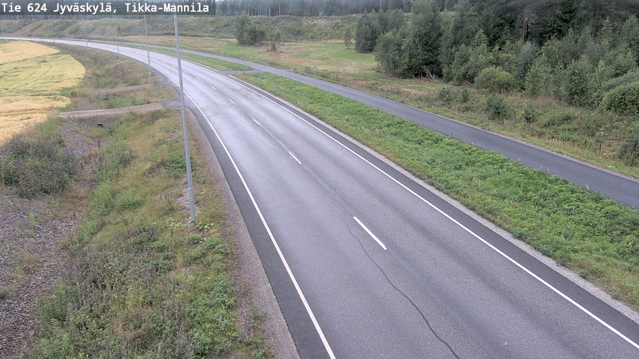 Weather Camera Image Road 624 Jyväskylä, Tikka-Mannila, Jyväskylä, Keski-Suomi