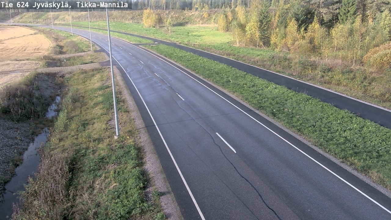 Kelikamerat Kuva Tie 624 Jyväskylä, Tikka-Mannila, Jyväskylä, Keski-Suomi