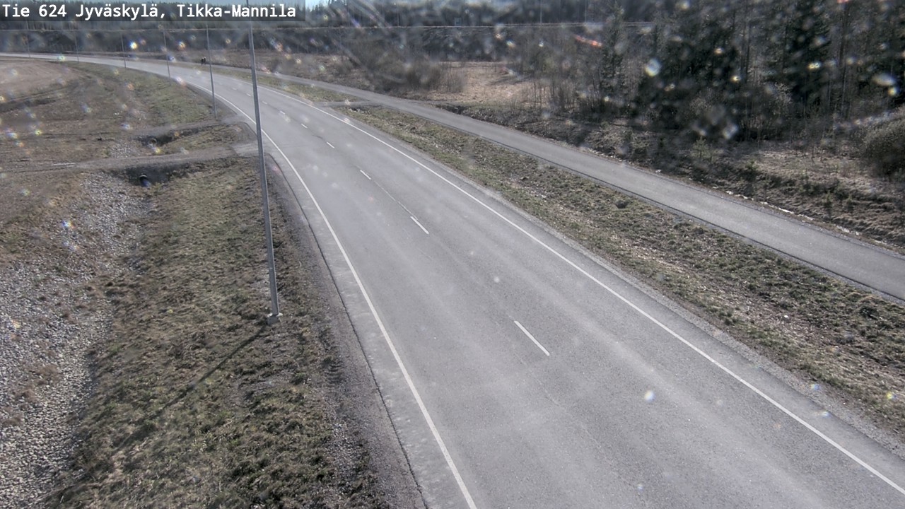 Weather Camera Image Road 624 Jyväskylä, Tikka-Mannila, Jyväskylä, Keski-Suomi