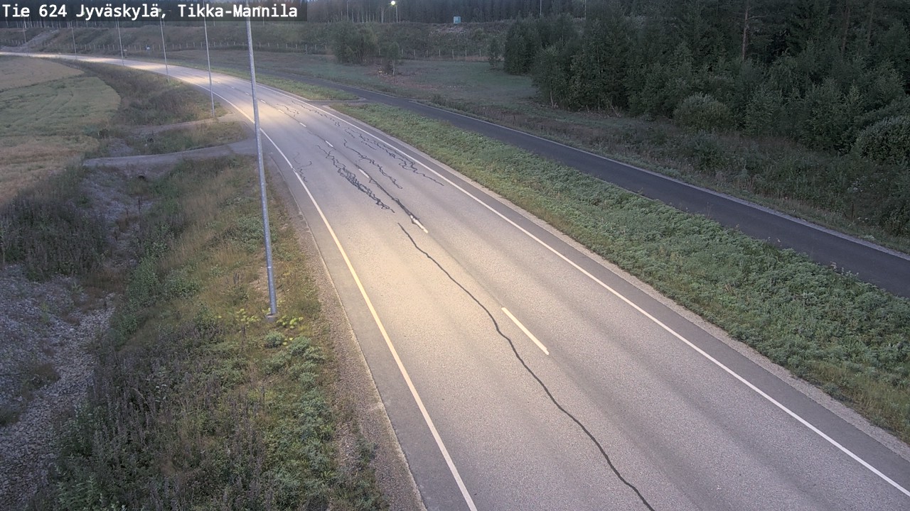 Kelikamerat Kuva Tie 624 Jyväskylä, Tikka-Mannila, Jyväskylä, Keski-Suomi